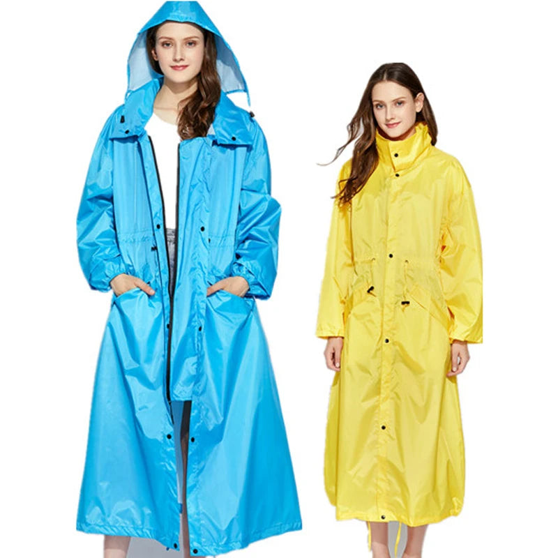 Fashion Breathable Long Raincoat - Waterproof Windproof Poncho for Men and Women