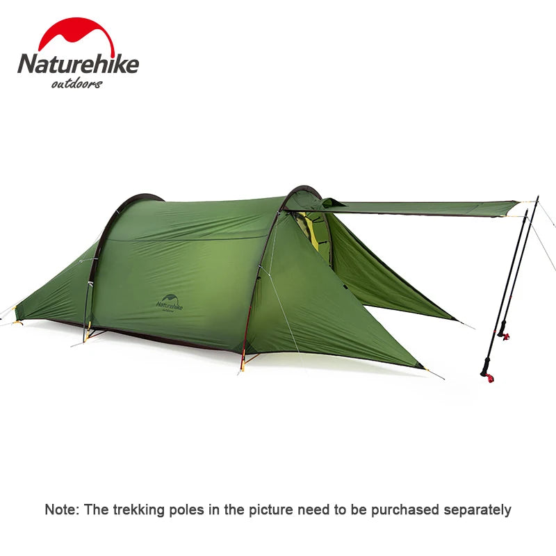 New Tunnel Camping Tent: 2-Person Ultralight 20D Waterproof 4-Season Travel Tent