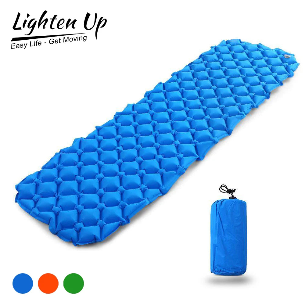 Ultralight Inflatable Camping Sleeping Pad - Insulated Backpacking and Hiking Mattress