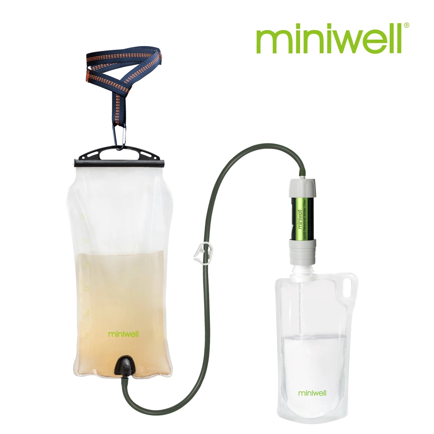 Miniwell Water Purifier Straw Filter for Hiking Camping Survival Emergency