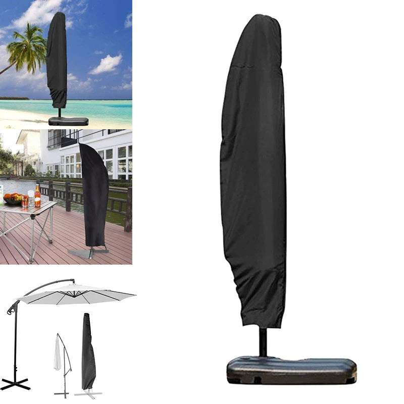 Outdoor Parasol Umbrella Cover Waterproof Dustproof Cantilever Outdoor Garden Patio Umbrella Shield