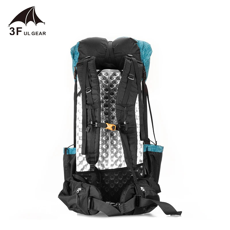 3F UL GEAR Water-resistant Hiking Backpack - Lightweight Camping Pack for Travel, Mountaineering, and Trekking - 40+16L