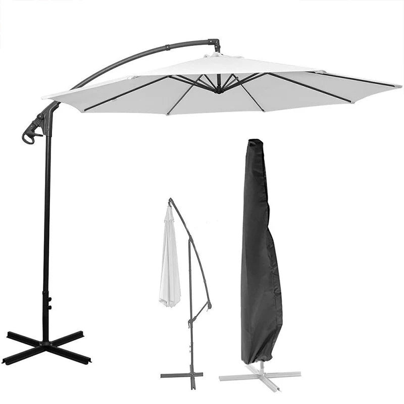 Outdoor Parasol Umbrella Cover Waterproof Dustproof Cantilever Outdoor Garden Patio Umbrella Shield