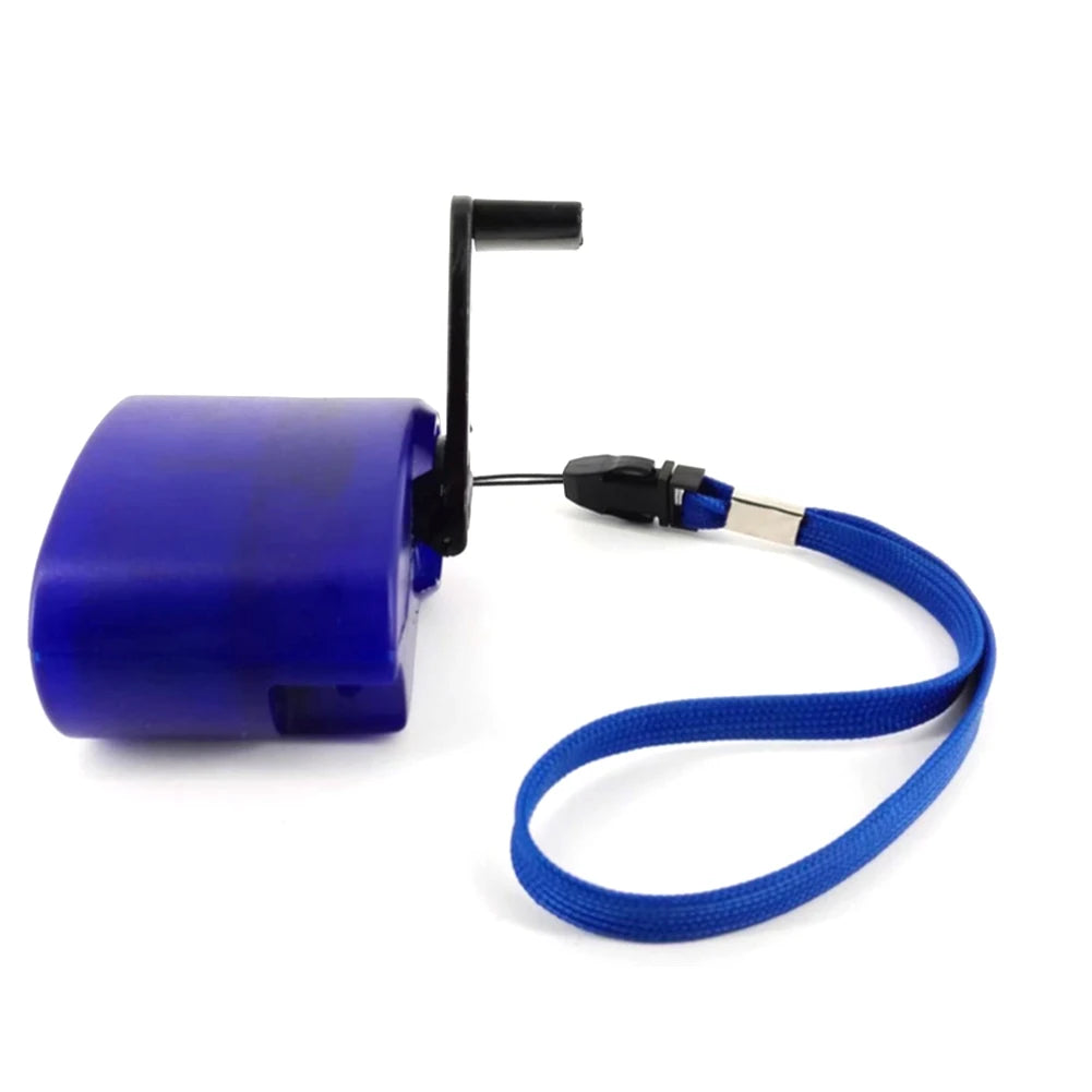 Portable USB Hand Crank Charger - Emergency Mobile Phone Charging Power Generator for Urgent Calls