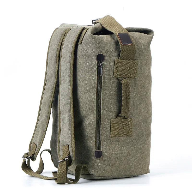 Military Tactical Backpack - Camouflage Canvas Outdoor Sports Bag for Climbing, Hunting, Fishing, and Hiking