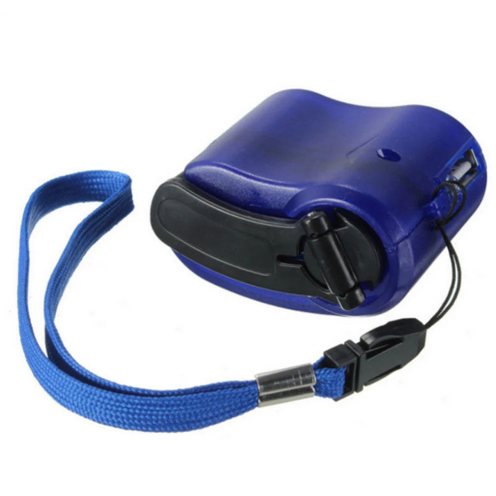 Portable USB Hand Crank Charger - Emergency Mobile Phone Charging Power Generator for Urgent Calls