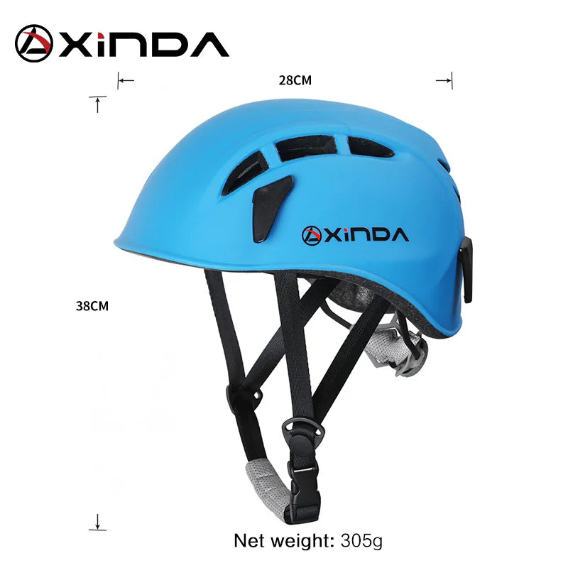 Outdoor Rock Climbing Helmet - Speleology, Mountain Rescue, Caving, and Safety Work Helmet