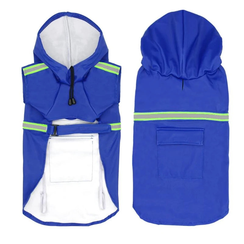 Waterproof Reflective Dog Raincoat Jacket for Small to Large Dogs - Sizes S-5XL