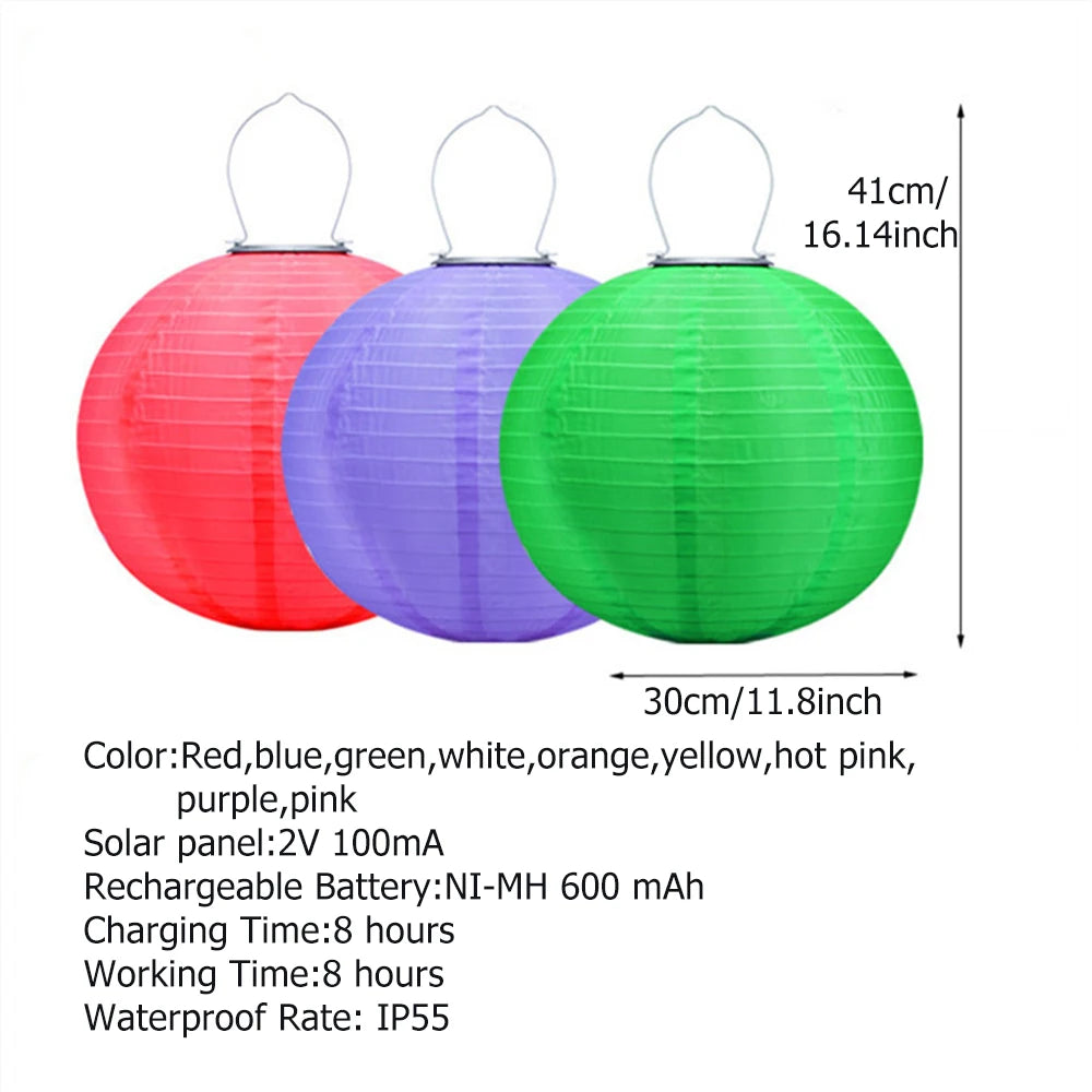 12-Inch Solar Garden Lantern Light