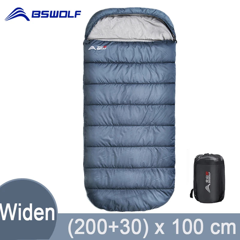 Large Lightweight 3-Season Camping Sleeping Bag - Spacious and Long for Adults, Ideal for Hiking and Fishing