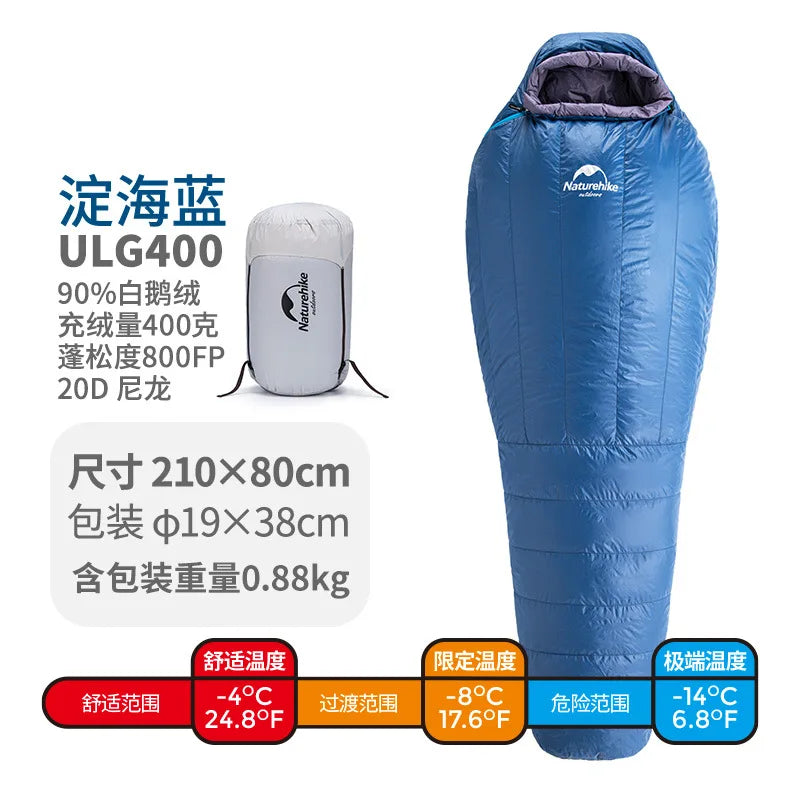 Upgrade Down Sleeping Bag - Thickened Mummy Sleeping Bag 90% Down