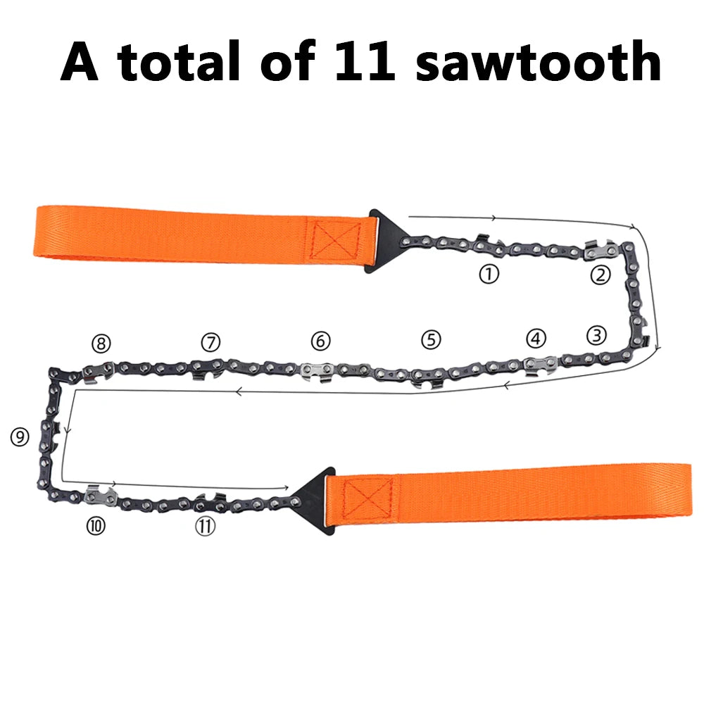 Camping Hiking Tool 11-in-1 Compact Pocket Saw: Your Essential Companion for Outdoor Adventures