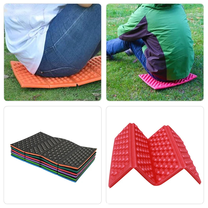 Foldable Outdoor Camping Mat Seat: Portable Waterproof XPE Cushion for Hiking, Beach, and Picnic Activities