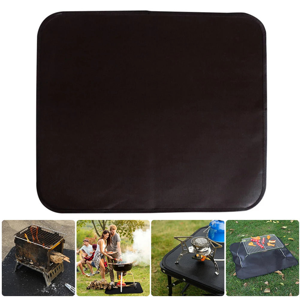 Outdoor Camping Fireproof Cloth Picnic Barbecue Flame Retardant Protective Mat