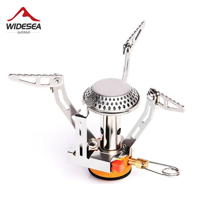 Widesea Camping Gas Stove Heater - Foldable One-piece Burner for Outdoor Cooking