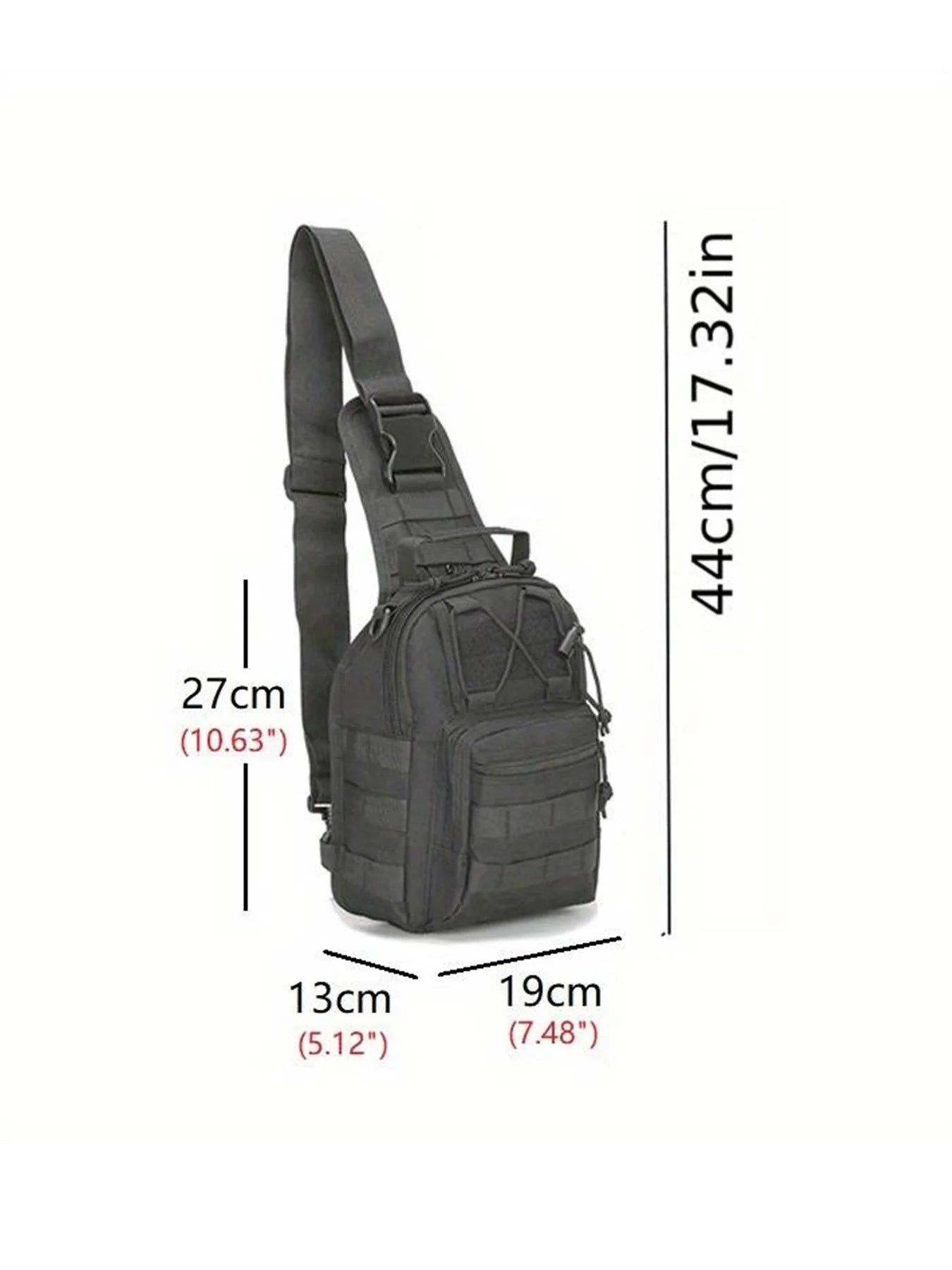 Versatile Tactical Sling Backpack - Oxford Body Chest Bag for Hiking and Hunting