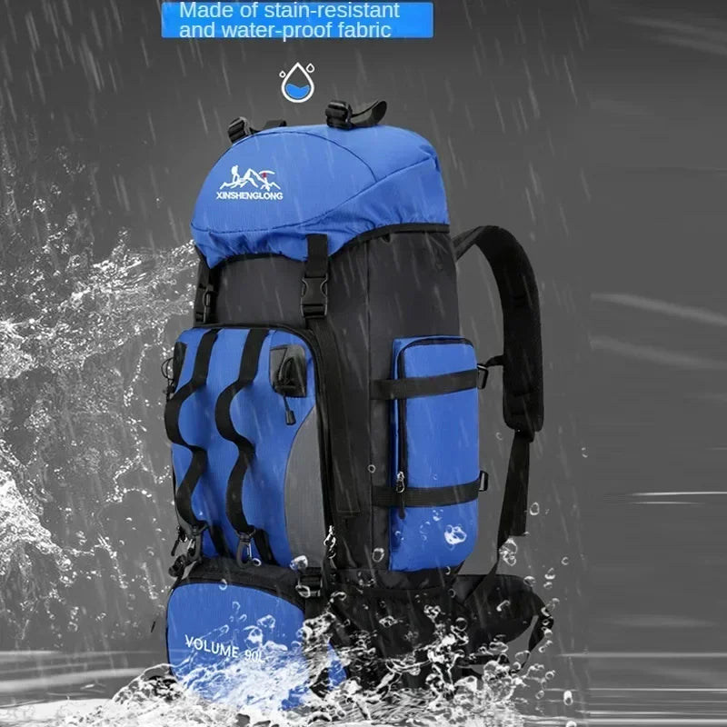 Explore Freely with the 90L Waterproof Camping Backpack