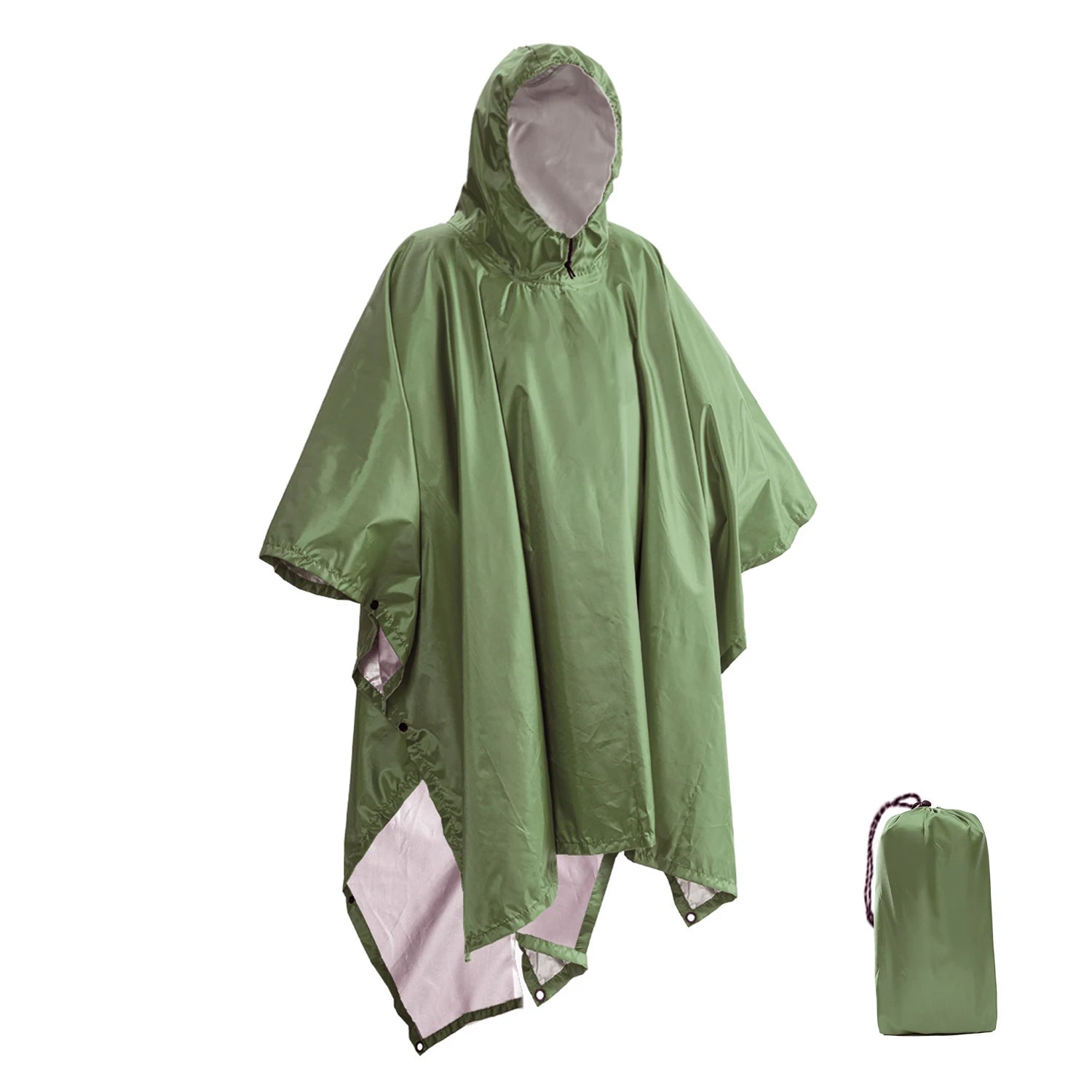 Portable 3-in-1 Multifunctional Raincoat Poncho Mat - Durable Rain Gear for Hiking and Camping