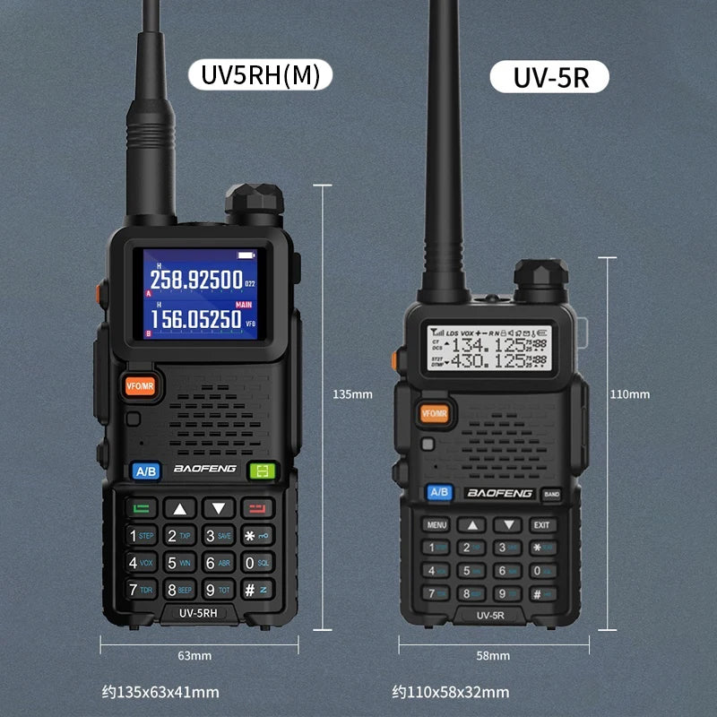 UV-5RH Multi-Band Walkie Talkie - Reliable Two-Way Communication for Outdoor