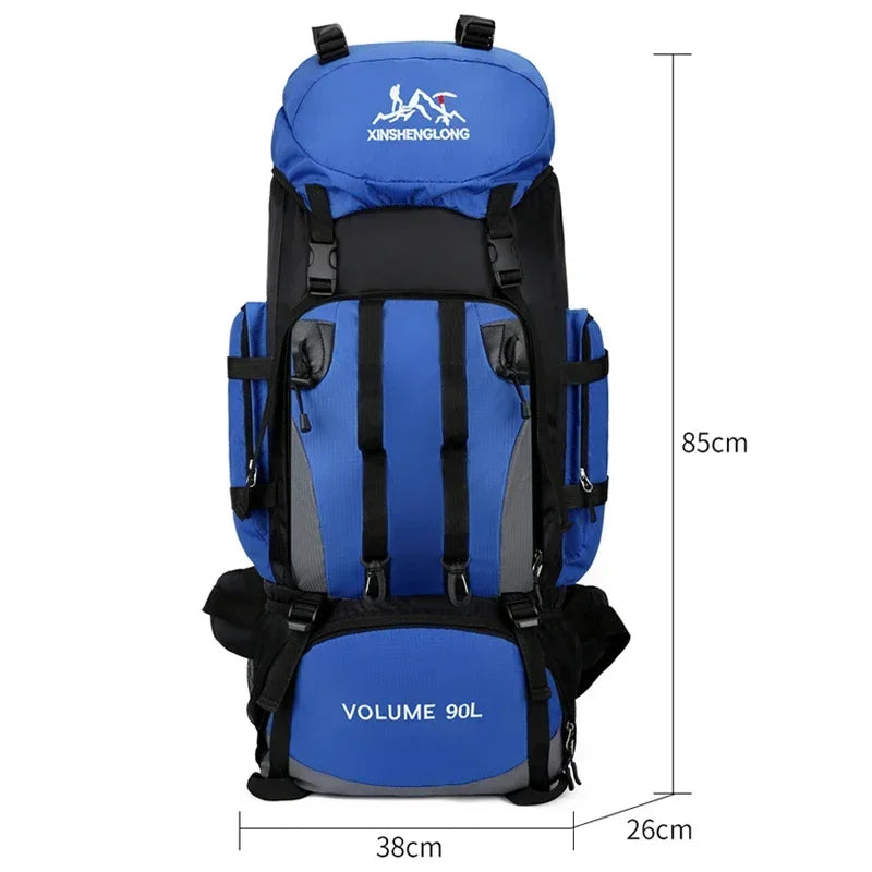 Explore Freely with the 90L Waterproof Camping Backpack