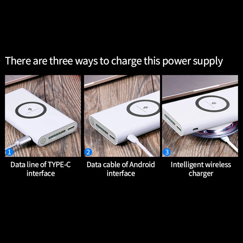 200000 MAh Two-Way Wireless Fast Charging Power Bank