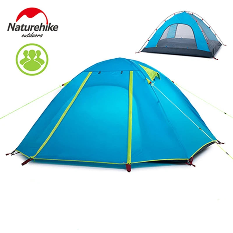 NatureHike 3-4 Person Double Layer Camping Tent