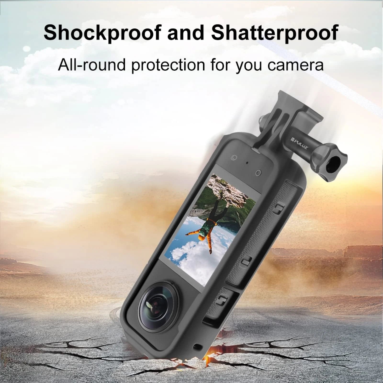 Protective Camera Housing Frame Case for Insta360 X3 - Anti-Fall Action Frame Camera Mount Accessories