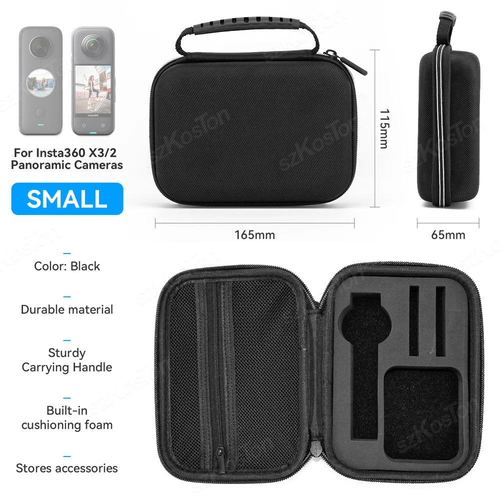 Carrying Case for Insta360 X3 X2 Camera - Portable Storage Bag