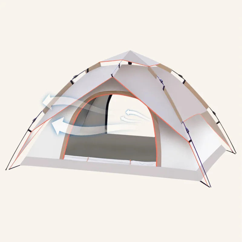 1-2 Person Fully Automatic Rainproof Sunscreen Camping Tent