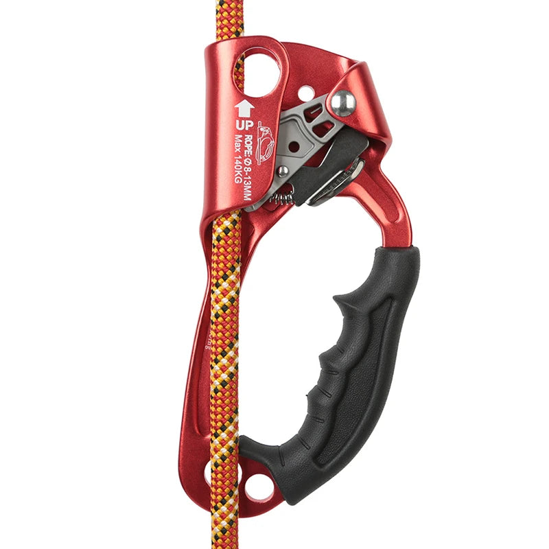 Professional Hand Ascender Device for Rock Climbing - Left/Right Hand Mountaineer Handle Ascender