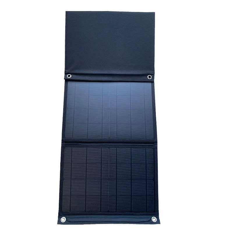 200W Foldable Solar Panel with Dual USB and DC Output - Portable Waterproof Solar Charger for Outdoor Activities