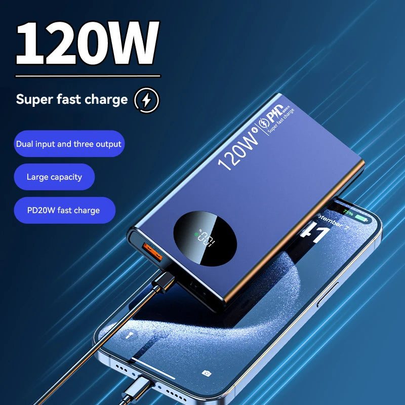 120W Super Fast Charging 50000 mAh Power Bank