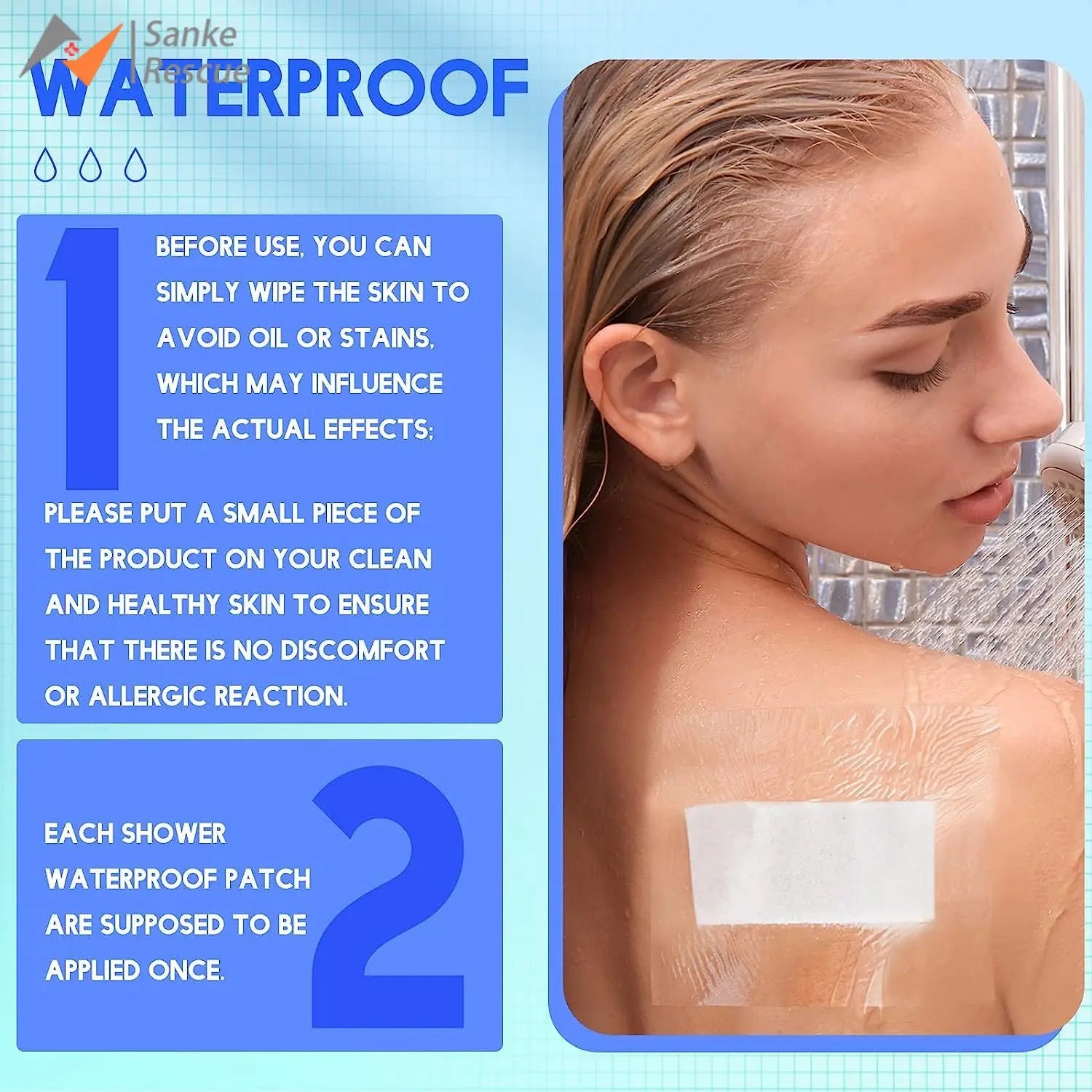 Waterproof Tattoo Film - Skin Healing Adhesive Bandages for Tattoo Aftercare