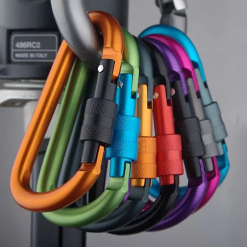 5PCS Aluminium Alloy Carabiner Clip Set for Outdoor and Daily Use