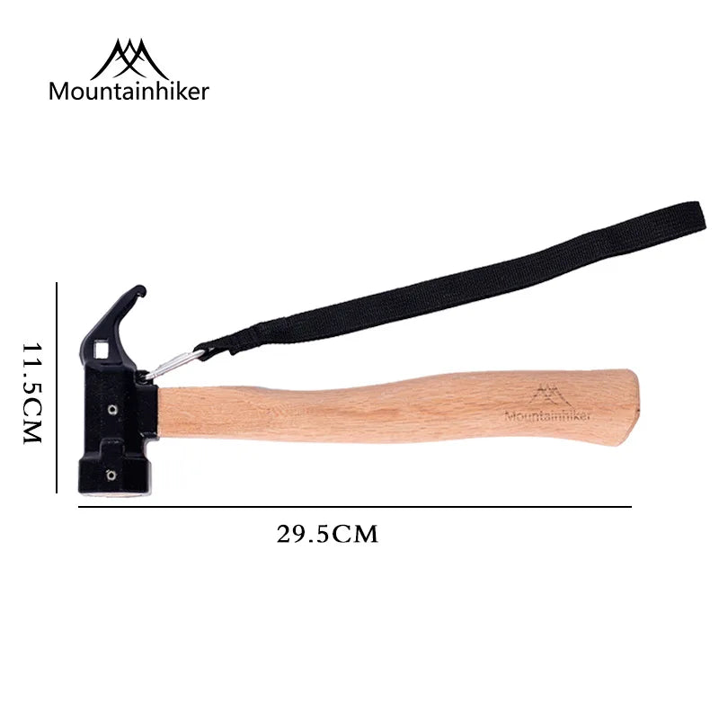 Mounthiker Outdoor Tent Nail Hammer - Metal Iron Installation Hammer, Emergency Safety Escape Hand Tools for Camping