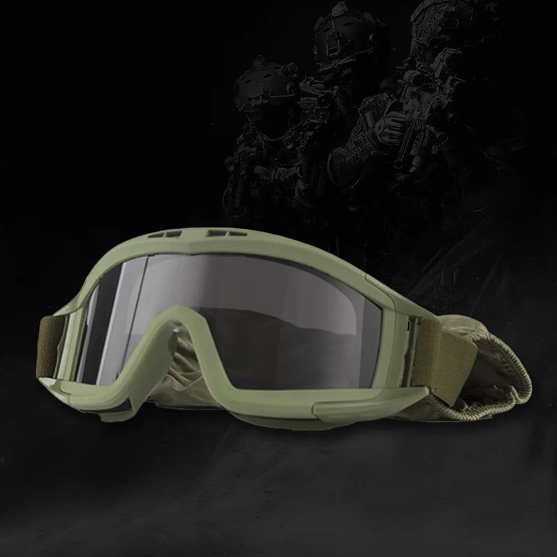 Tactical Airsoft Paintball Goggles | Windproof Anti-Fog Protection Goggles for CS Wargame, Hiking, and Tactical Helmet Compatibility