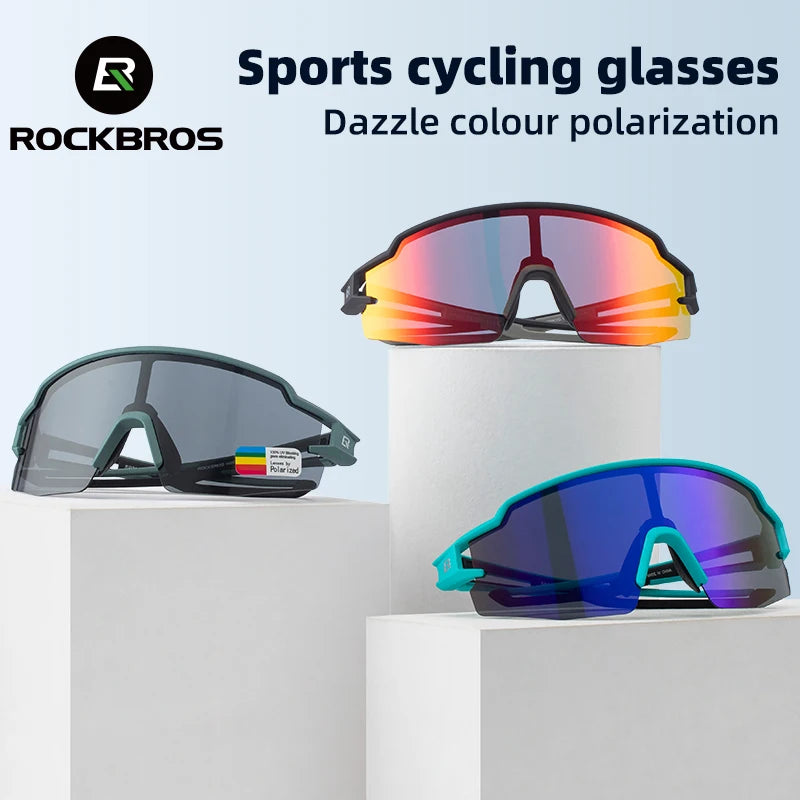 UV400 Polarized/Photochromic Cycling Glasses - Ideal for Biking, Fishing, Hiking