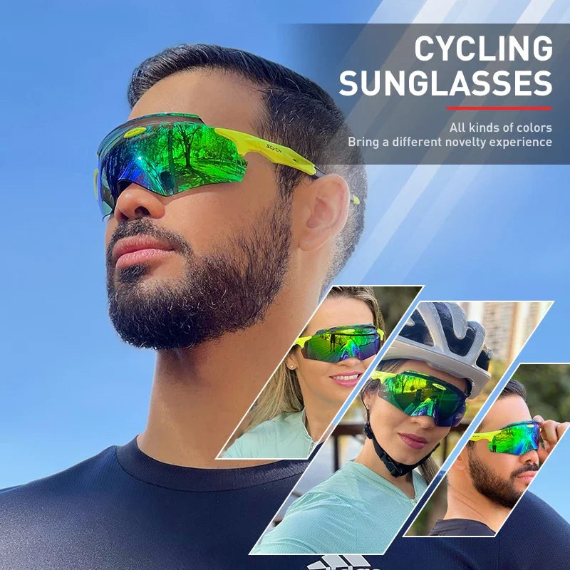 Men's and Women's Polarized Cycling Sunglasses – UV400 Protection for Outdoor Sports