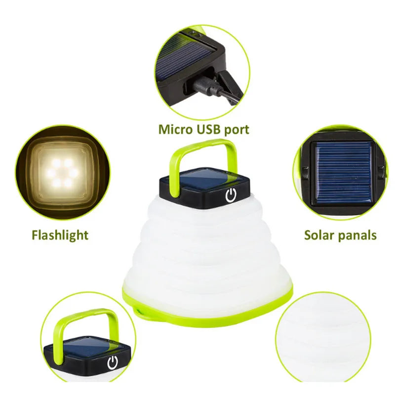 Novel and Exotic Solar Lighting Lamp - Portable LED Lantern for Outdoor Use