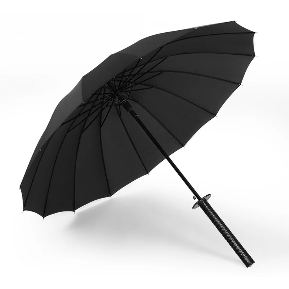 Simple Samurai Windproof Umbrella - Japanese Katana Design