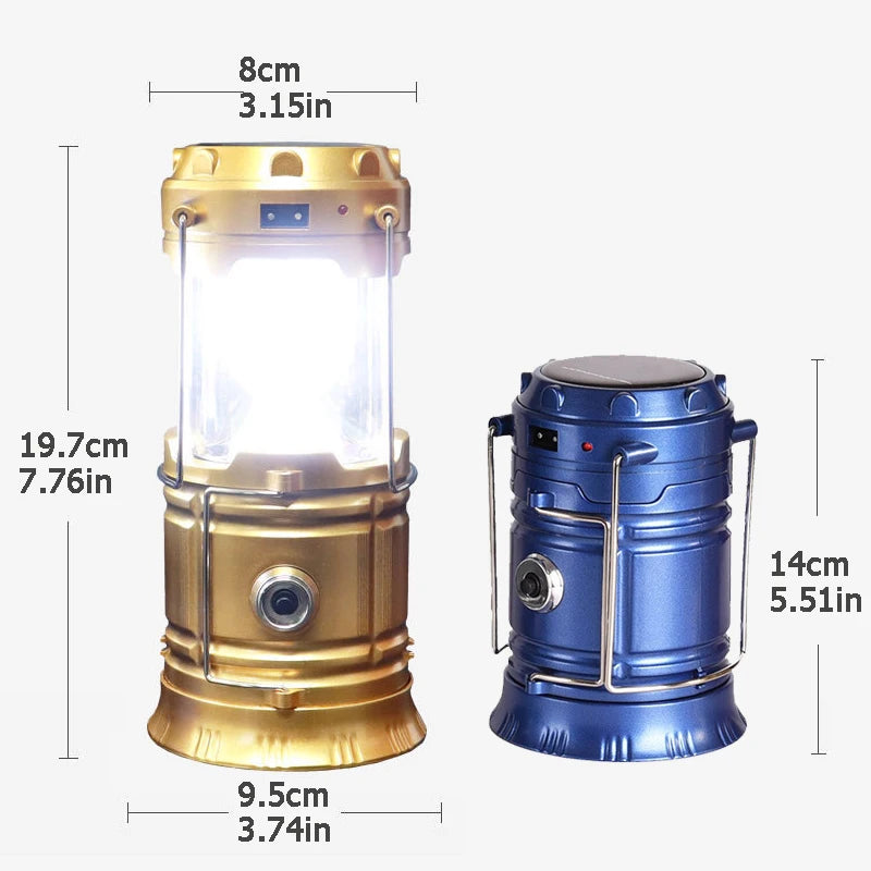 USB Rechargeable Camping Lantern - Waterproof LED Flashlight Camping Light