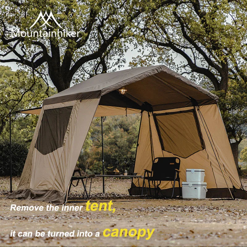 4-6 Person Luxury Outdoor Camping Eaves Tent: Ultralight, Waterproof, and Thickened for Hiking and Picnic