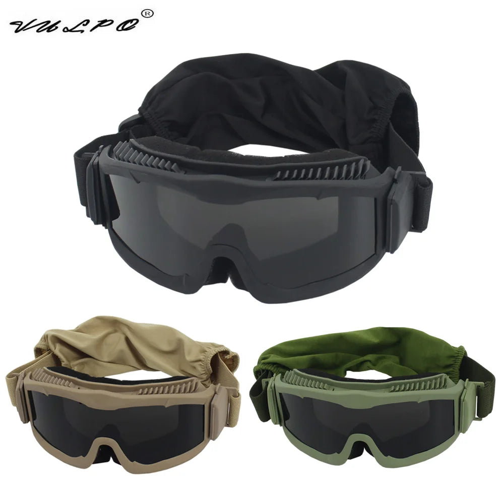 Windproof Anti-Fog Goggles - UV Protection for Hunting, Shooting, and Outdoor Activities