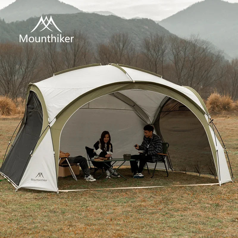 Outdoor Camping Tent 8-10 Person Dome Tent with Large Awning Pergola