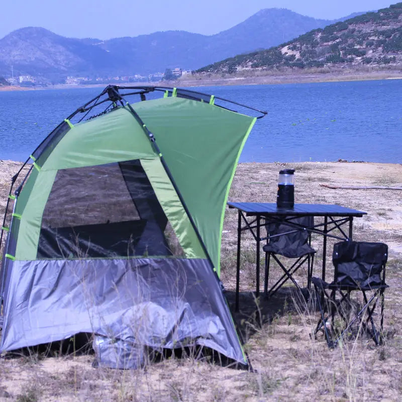 Outdoor 3-4 Person One-touch Camping Tent Quick Automatic Open Beach Tent