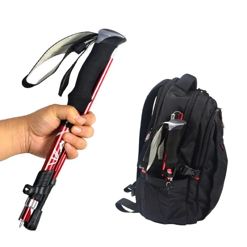 Adjustable 5-Section Trekking Pole: Enhance Stability and Comfort on Every Terrain