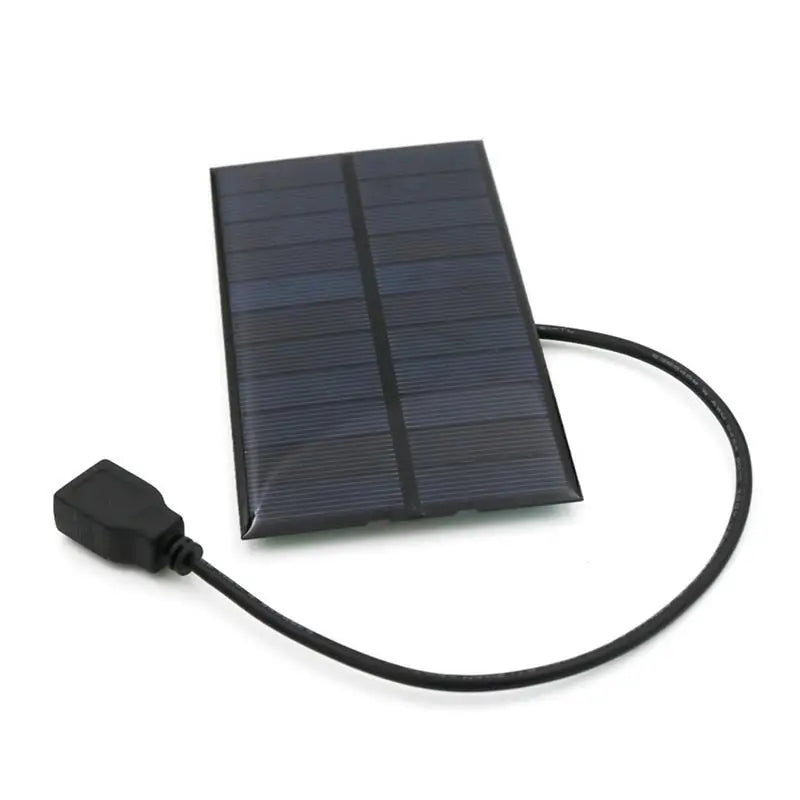 5.5W USB Solar Panel Power Bank Charger - Compact Solar Charger for Smart Phones, Tablets, Hiking, and Camping