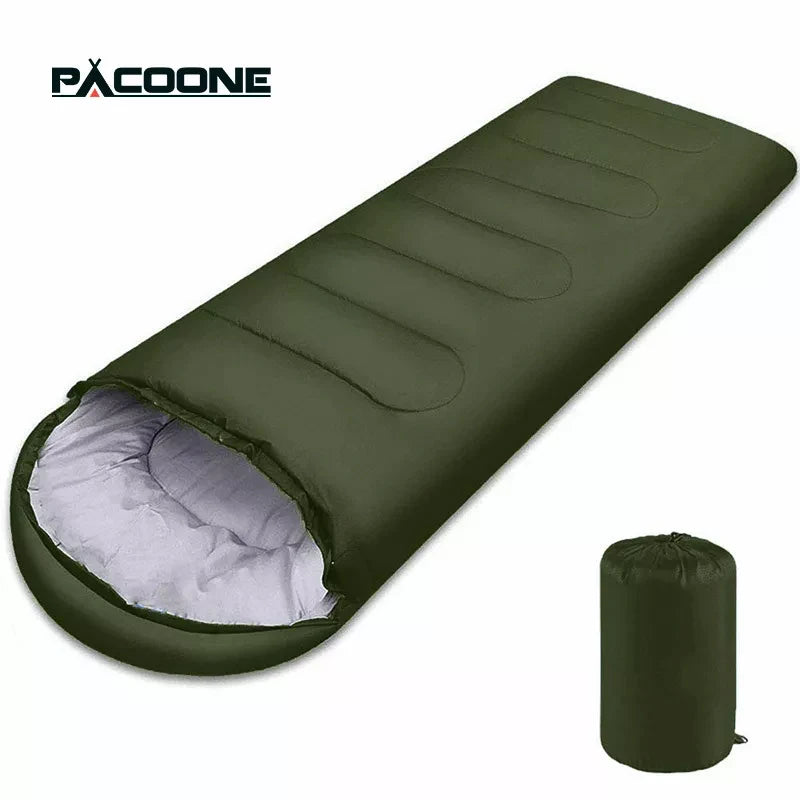 Lightweight 4 Season Winter Sleeping Bag - Warm Envelope Backpacking Outdoor Mummy Cotton Sleeping Bag