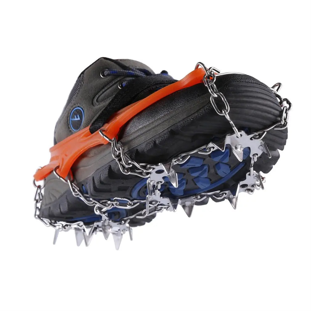 19-Teeth Anti-Skid Climbing Crampons - Mini Spikes for Ice and Snow Traction, Perfect for Walking, Jogging, and Hiking