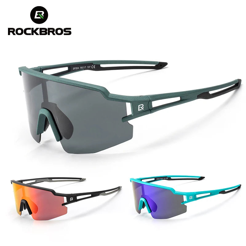 UV400 Polarized/Photochromic Cycling Glasses - Ideal for Biking, Fishing, Hiking